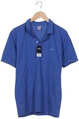 Trigema Poloshirt Herren Polohemd Shirt Polokragen Gr. L Baumwolle Blau #1h92v3k