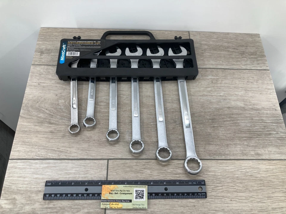 Conjunto de chaves combinadas MintCraft 11 peças gota forjada cromo aço vanádio 12pt - Imagem 2 de 4