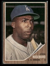 1962 Topps - John Roseboro #32 Los Angeles Dodgers Lower Grade