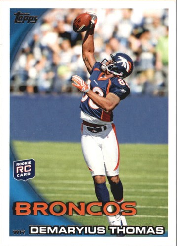 Demaryius Thomas [No Helmet] #275 2010 Topps card