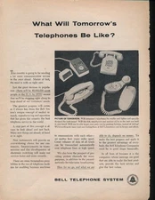 Magazine Ad - 1959 - AT&T / Bell System - Tomorrow's Telephones