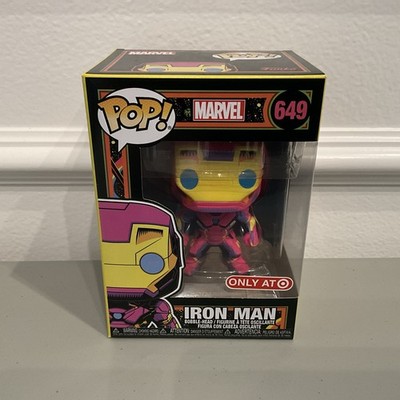 Funko Pop! Marvel Iron Man #649 Target Black Light Exclusive Figure Avengers