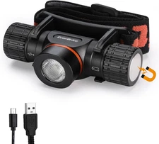 Rechargeable Headlamp, 1000 Lumen LED Rechargeable Headlight with 5 Light Modes,