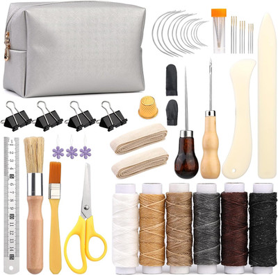 49 Pcs Book Binding Kits for Beginners Hand Bookbinding Tools Bookbinding Suppli