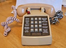Vintage Push Button Landline Phone - Tabletop
