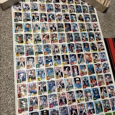 1984 Topps Baseball Card Uncut Sheet  HOF