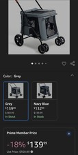 Canine Canyon Pet Stroller  Grey 