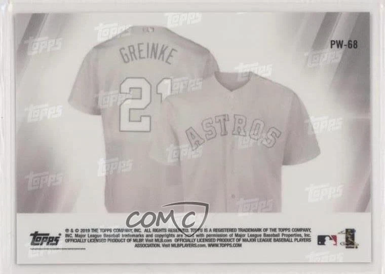 2019 Topps Now Players Weekend /261 Zack Greinke #PW-68 - Image 2 of 2