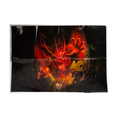 TSR Rare Dungeons & Dragons - Red Dragon Poster Bag VG+