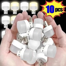 10Pcs Mini USB LED Night Light Eye Protection Reading Lamp for Power Bank PC