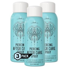 Saline Solution Piercing Aftercare Spray - Gentle  Effective for All Piercings