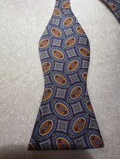 NEW Daniel Cremieux  Men's Self Tie Patterned Bow Tie  Ret. $39.50  NWT 