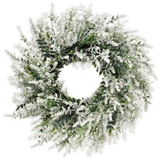 26'' Large Lavender Eucalyptus Wreath for Front Door - Artificial Eucalyptu...