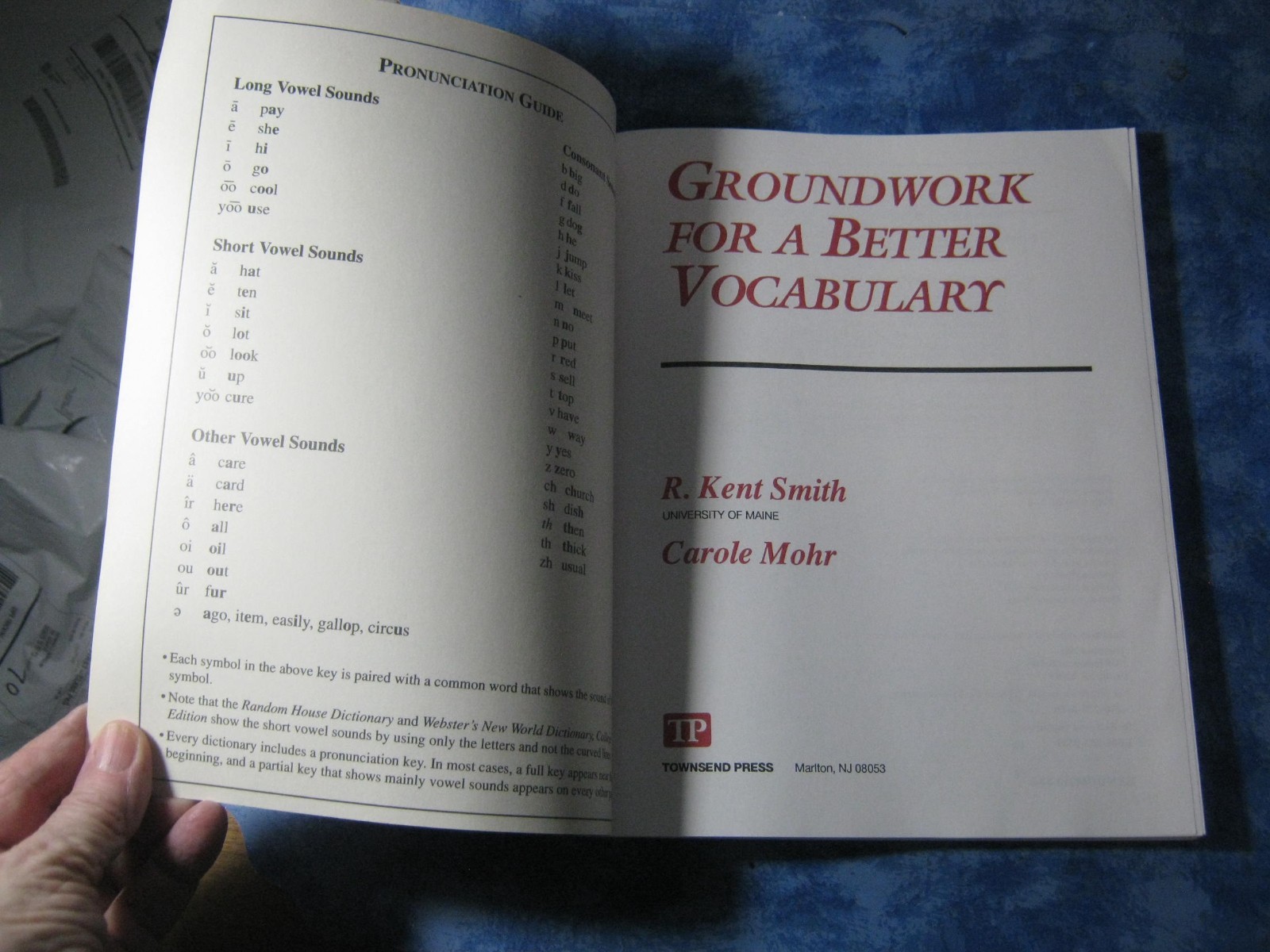 GROUNDWORK FOR A BETTER VOCABULARY Kent Smith & Carole Mohr SC 1994 MINT