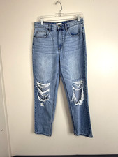 Altar'd State Jeans Womens Size 28 Cotton Distressed Straight Leg