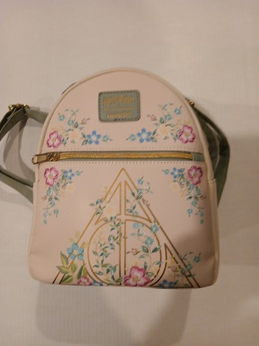 Love Fly Harry Potter Deathly Hallows Floral Mini Book bag