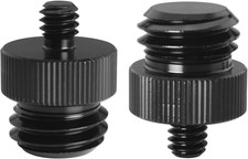 1/4Inch Male to 5/8Inch Male Threaded Tripod Screw Adapter 2PCS 1/4 to 5/8-11 D