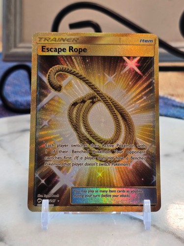 Pokemon TCG Escape Rope (Secret) 163/147 Sm-Burning Shadows Holo LP