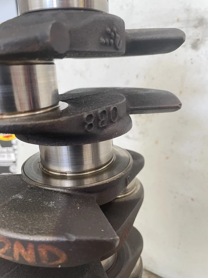 2.2L L61 Ecotec 134 发动机曲轴锻造 038 部件 #12587041 — 第 4/4 张图片