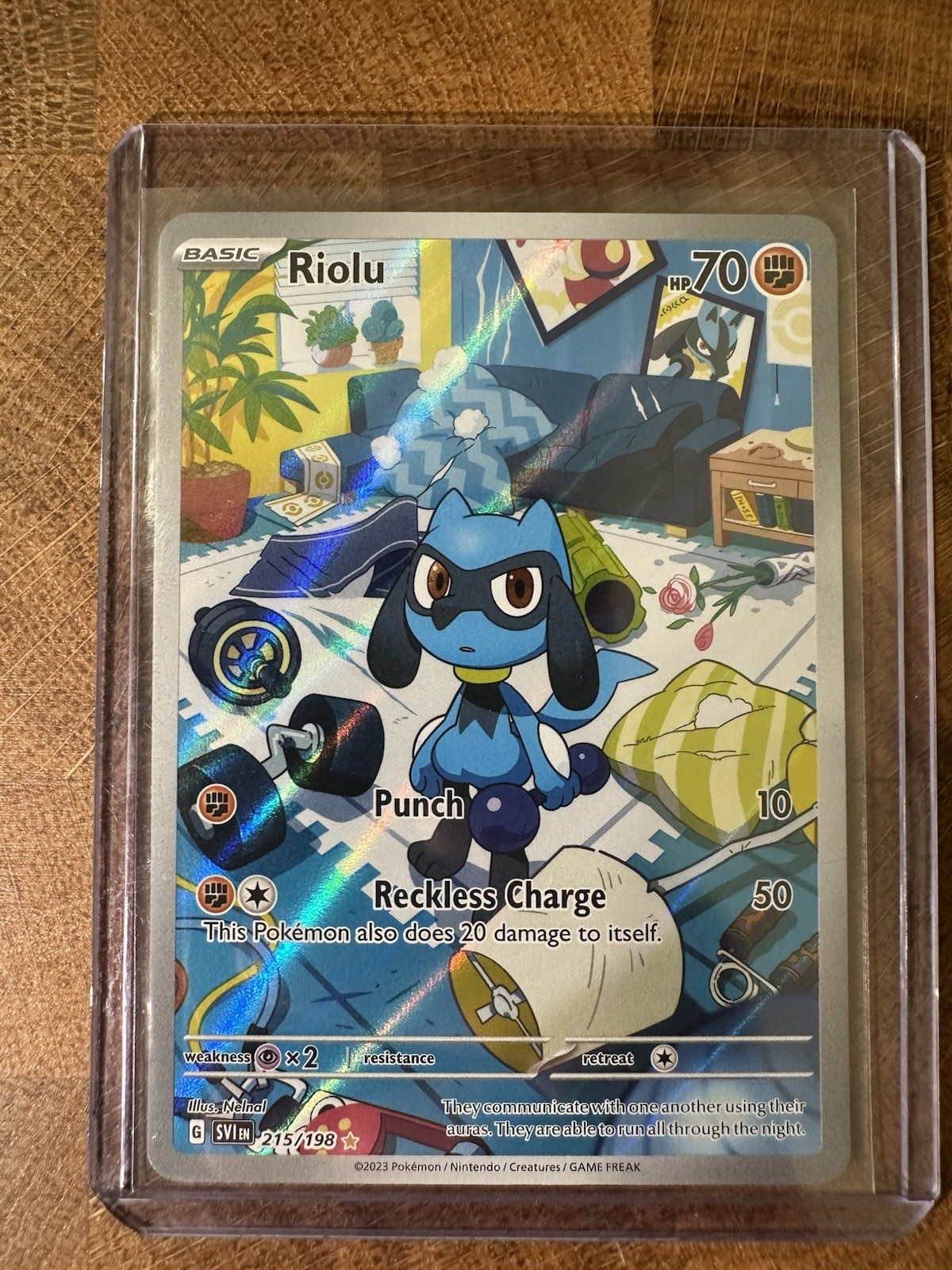 Riolu - Scarlet & Violet IR 215/198 (NM) Pokemon TCG