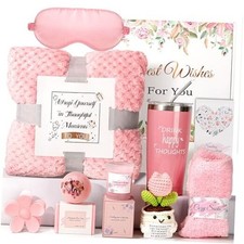 Gift Baskets for Women, Self-Care Get Well Soon Gifts Birthday Gift box PINK