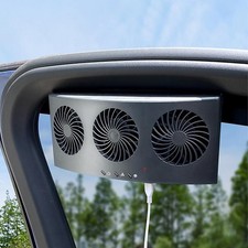 Solar Powered Car Ventilator Exhaust Fan Auto Radiator Air Cooler Window