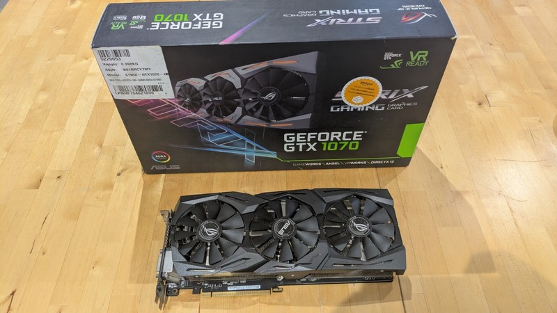 ASUS GTX 1070 Strix OC Edition GDDR5 8gb - Fully Boxed - Excellent condition