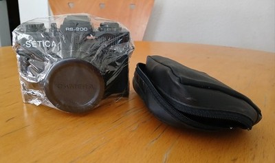 Setica RS-200 35mm Film Camera Point and Shoot Black  with Black Case Unused