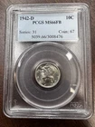 1942-D 10C Mercury Dime M66FB PCGS 💥BRIGHT LUSTER💥