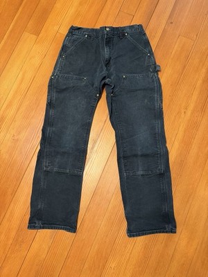 Size 31x32 Carhartt Men s Black  Work Pants Made in USA