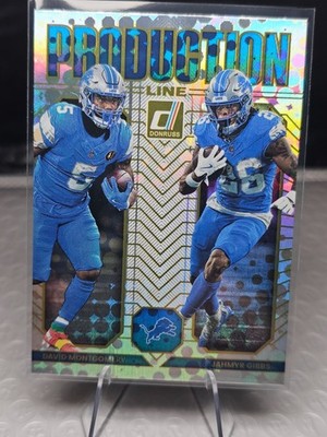 2025 Panini Donruss - Production Line David Montgomery & Jahmyr Gibbs #2