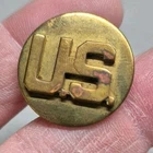 WW2 US Army Enlisted Collar Disc Pinback Rank Insignia Pin Badge Military WWII