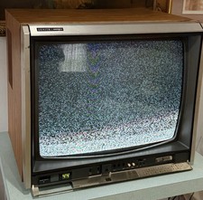 1985 Zenith System 3 Color CRT TV Woodgrain Vintage Retro Television Tested