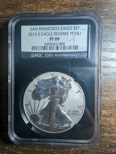 2012-S San Francisco Set Silver Eagle $1 Reverse PF 69 NGC 