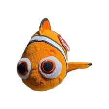 Disney Pixar Ty Sparkle Beanie Babies Nemo 8" Plush Finding Dory Fish Toy 2016
