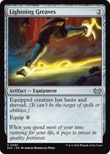 Lightning Greaves MTG Commander: Duskmourn: House of Horror 93 U NM