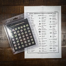 Tandy Leather Co Native American Alphabet Stamp Set #8160-00 Complete