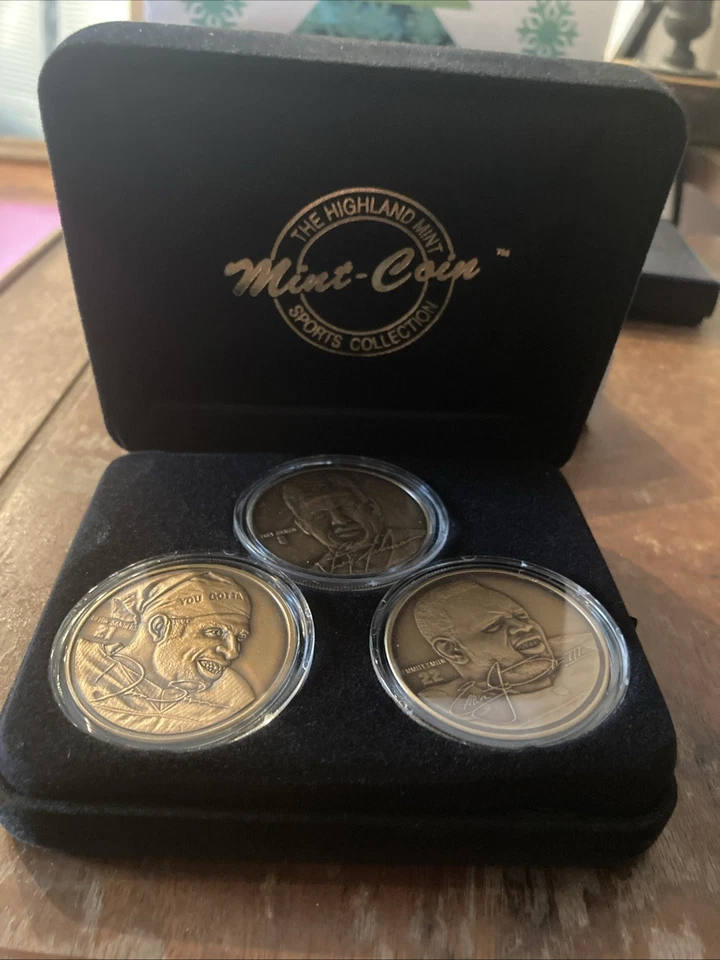 Juego de monedas Dallas Cowboys - Aikman, Smith, Sanders - #2261/2500 - Licencia NFL  Foto 2 de 4