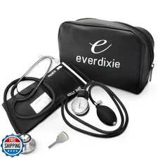 Dixie EMS Aneroid Sphygmomanometer and Dual Head Stethoscope Set 