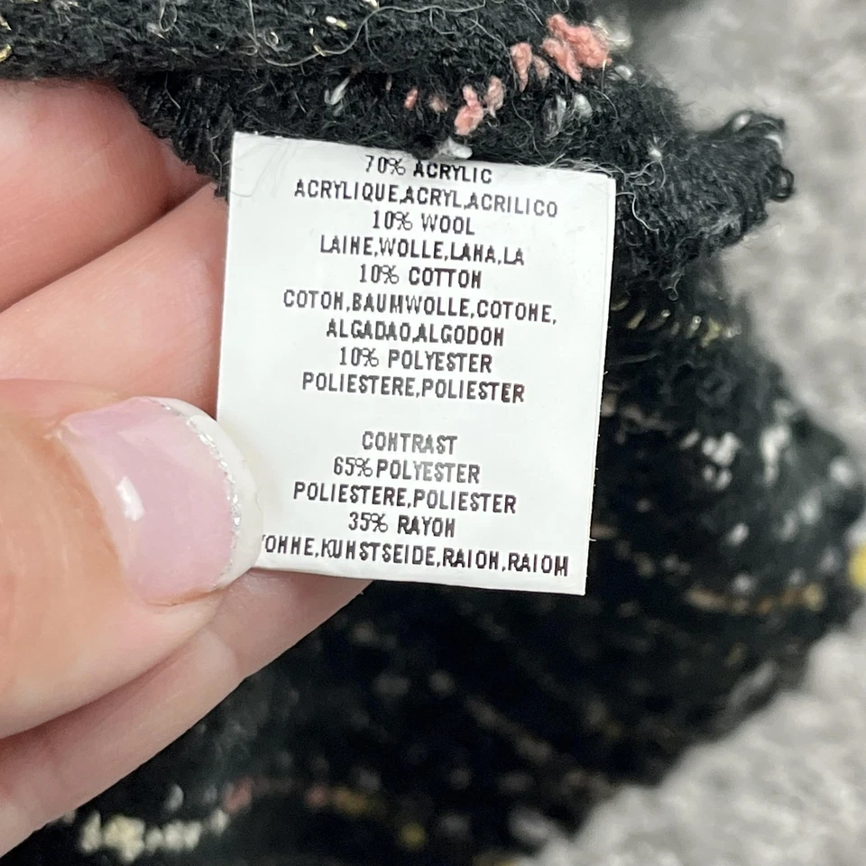 Pullover Anthropologie Deletta Top Mujer Pequeño Tweed Rayas Multicolor Foto 4 de 4