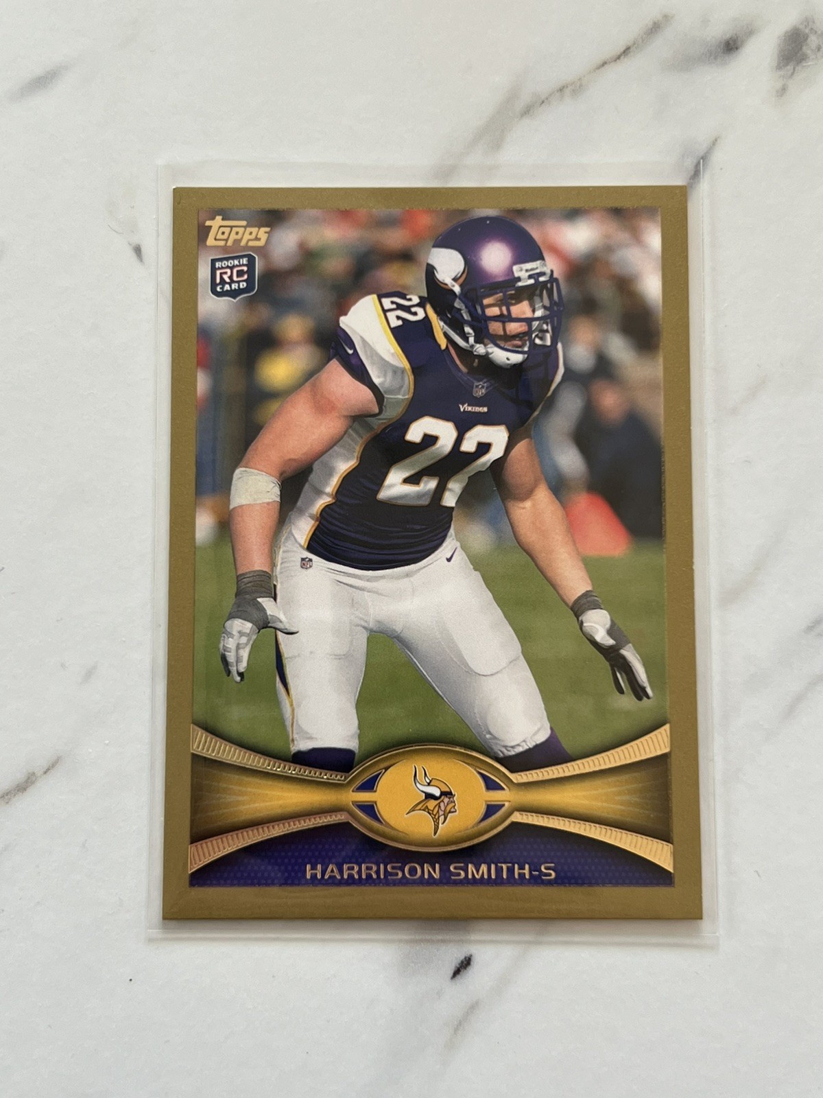 2012 Topps Harrison Smith #15 Minnesota Vikings Gold Rookie #/2012