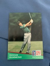 2 Donnie Hammond 1991 Pro Set golf trading cards #30