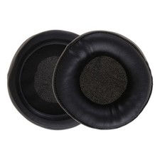 2 Pieces Earpads PU Leather Ear Pads Cushion Earphone Ear Pads Round 65-110mm