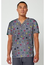 Mickey Mouse Cherokee Scrubs Disney Tooniforms Mens V Neck Top TF788 MKXB