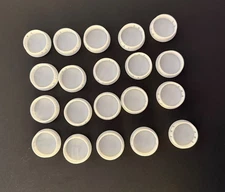 20 pc. 38mm 1.5" White Plastic Hole Caps Covers