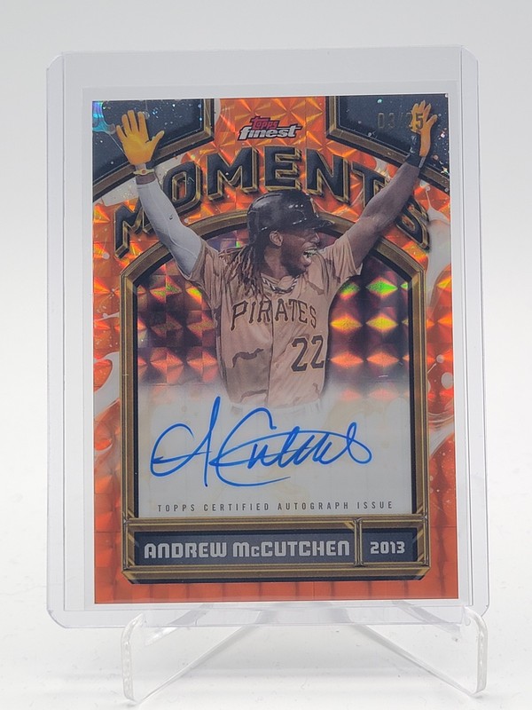 ANDREW MCCUTCHEN 2026 TOPPS FINEST MOMENTS ORANGE GEOMETRIC AUTO /25 Q7246