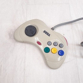 SEGA SATURN console Japan white bundle with 2 controllers, 3 games & 8M memory