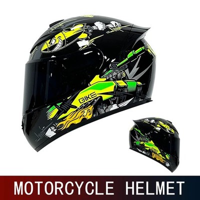 DOT Retro Full Face Motorcycle Helmet Large Tail Cruise Riding Helmet