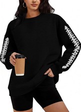 YINGWIN Womens Oversized Sweatshirt Crew Neck Casual Pullover Sweaters Loose XL