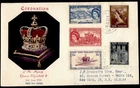 DR WHO 1953 NEW ZEALAND FDC QEII CORONATION COMBO R55418